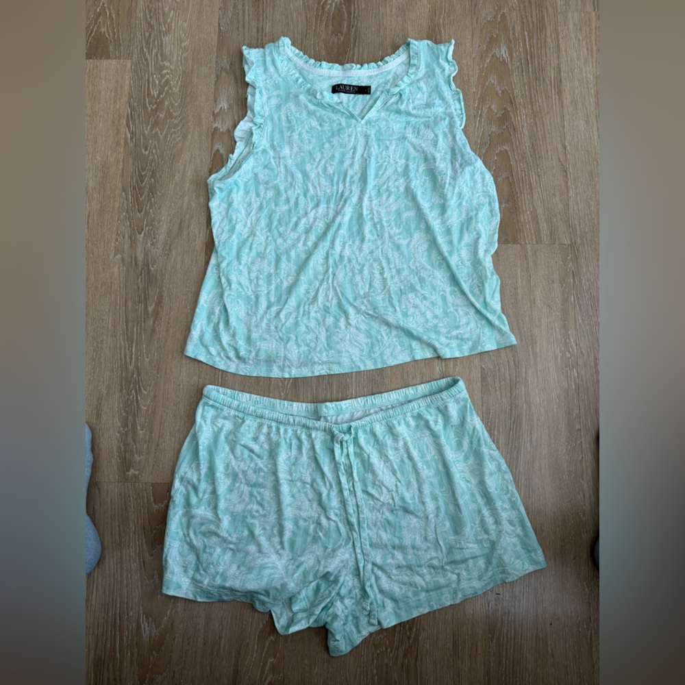 Lauren Ralph Lauren- Ruffle Pajama Set